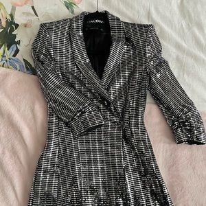 Zara Sequin Blazer Dress